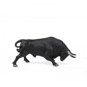 TORO BRAVO NEGRO ZAINO EMBISTIENDO