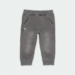 Pantalón felpa denim niño