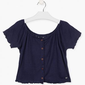 Camiseta con botones en el delantero niña 8 a 16 años