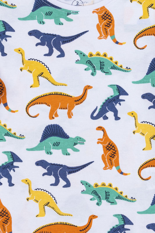 Pijama de manga corta con dinosaurios niño 2 a 7 años - Mr. Magorium