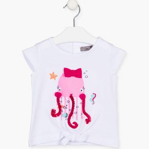Camiseta de manga corta bebe niña