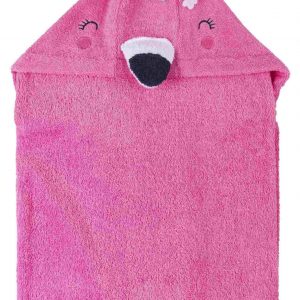 TOALLA ROSA FLAMENCO BEBE