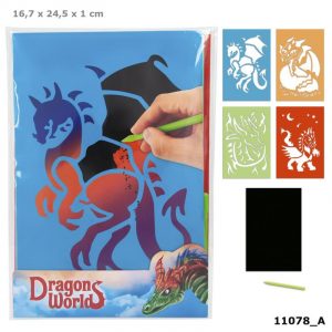 Dino World Tarjetas Magic Scratch Dragon