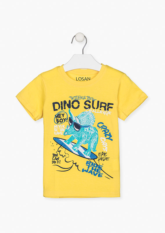 Camiseta manga corta con estampado dinosaurio niño - Mr. Magorium