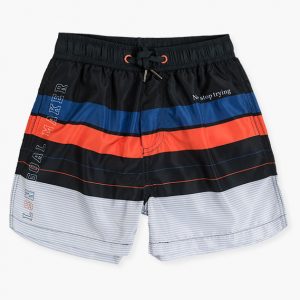 Bañador rayas microfibra niño