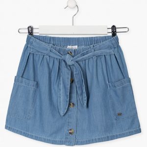 Falda denim chambray niña