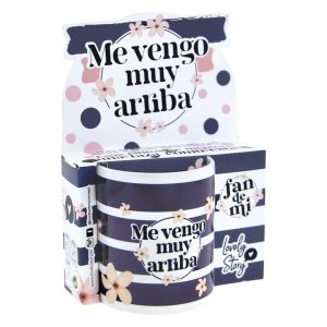 Colección Aventurera de la vida. Taza Me vengo muy arriba