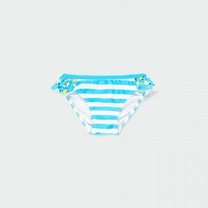 Braguita listada con volante de bebé