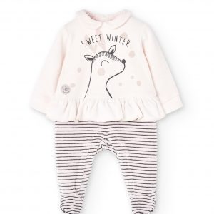 Pelele terciopelo bebe niña