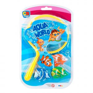 Juego de pesca con red