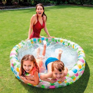 Piscina hinchable 3 aros piñas Intex