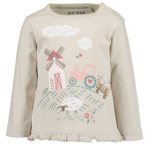 Camiseta manga larga estampada bebe niña
