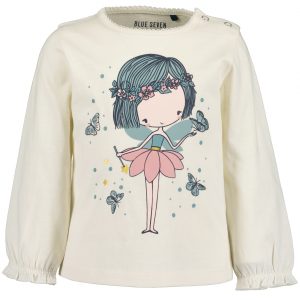Camiseta manga larga estampada bebe niña