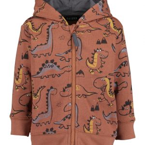 Sudadera cremallera dinosaurios bebe