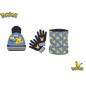 Set Gorro-Guantes-Braga Pokemon