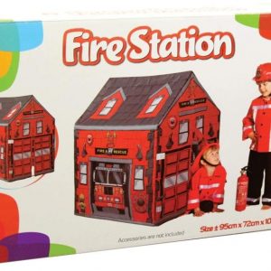 Tienda infantil de campaña estación de bomberos