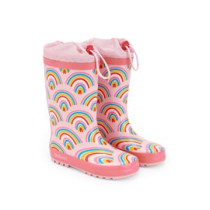 Botas de agua "arco iris" de niña