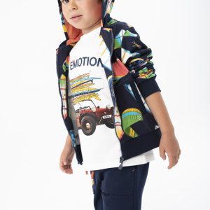 Chaqueta de manga larga estampada para niño