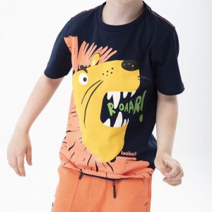 Camiseta estampada leon para niño