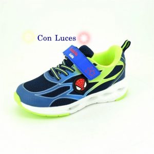 Deportiva para niño Spiderman con luz nº 24-29