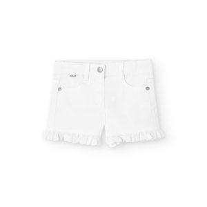 Pantalon corto gabardina para niña