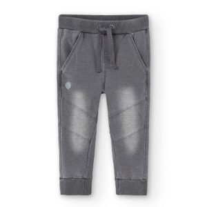 Pantalon felpa denim gris para niño