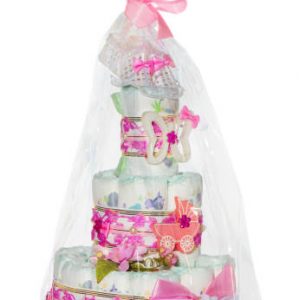 Tarta de pañales para bebés