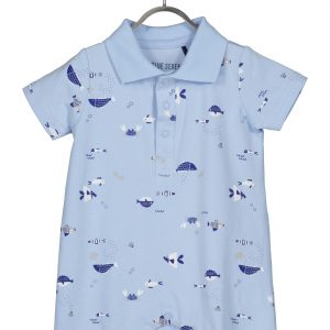 Pelele para bebe niño ballenitas