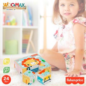 Puzzle de cubos de madera - WOOMAX Fisher Price 