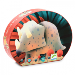 Puzzle Silueta Teo el dinosaurio -24pzas.-