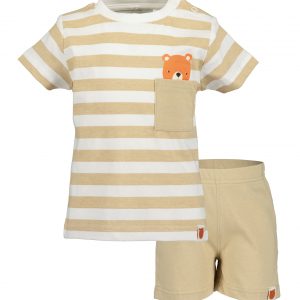 Conjunto camiseta y pantalon para bebe niño osito