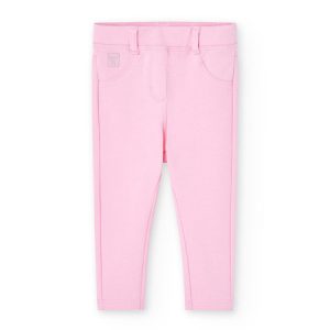 Pantalón elástico rosa claro