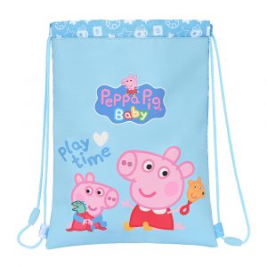 Mochila saco con cuerdas Peppa Pig