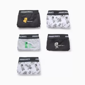 Pack 5 calzonillos para Niño 'Minecraft