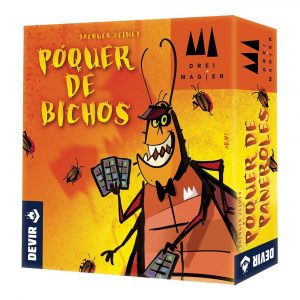Juego de cartas Póker de Bichos, un divertido juego de faroleo y engaño para jugar en familia o con amigos. Ideal para los amantes de los juegos de estrategia y deducción.