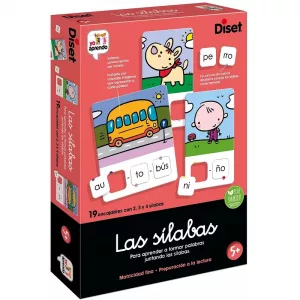 Juego educativo Las Sílabas de Diset para aprender a formar palabras juntando sílabas.