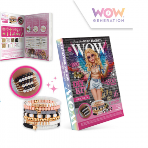 Kit DIY para hacer pulseras WOW Generation con cuentas y letras