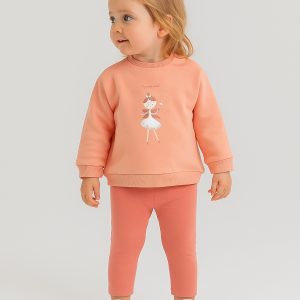 Conjunto niña sudadera y leggings con estampado de hada