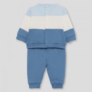 Conjunto bebé niño azul con sudadera de oso polar Street Monkey