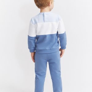 Conjunto bebé niño azul con sudadera de oso polar Street Monkey