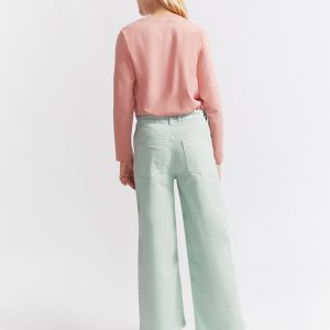 Pantalón niña verde iceberg recto cómodo