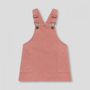 Pichi niña en color maquillaje con tirantes y bolsillos