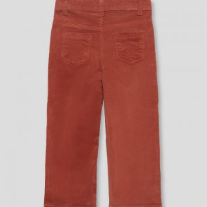 Pantalón de pana color tinto para niña