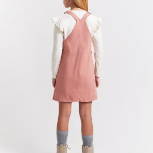 Pichi niña en color maquillaje con tirantes y bolsillos