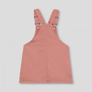 Pichi niña en color maquillaje con tirantes y bolsillos