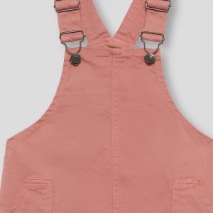 Pichi niña en color maquillaje con tirantes y bolsillos