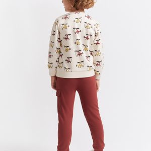 Conjunto niño helicóptero burdeos Street Monkey