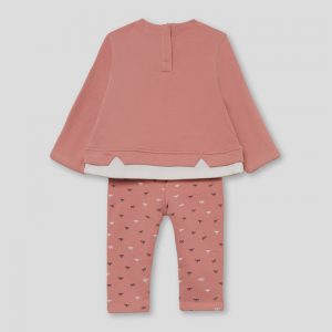 Conjunto niña Street Monkey maquillaje con camiseta de bailarinas y leggings con lacitos