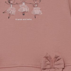 Conjunto niña Street Monkey maquillaje con camiseta de bailarinas y leggings con lacitos