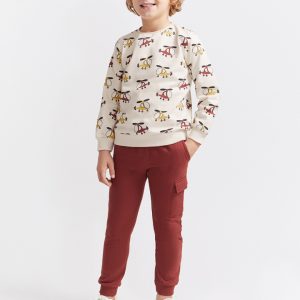 Conjunto niño helicóptero burdeos Street Monkey